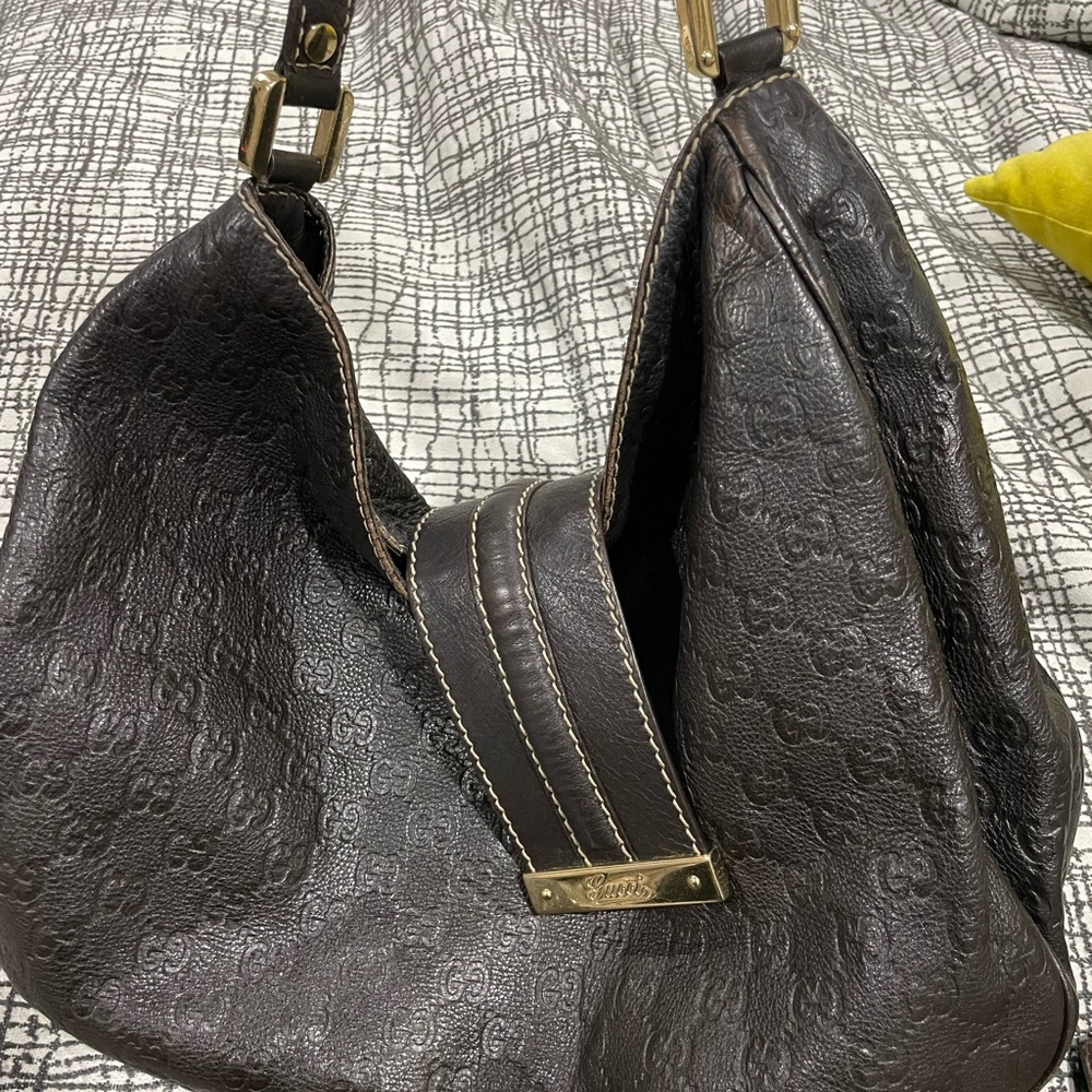 Authentic Gucci Guccissima Hobo Bag and wallet